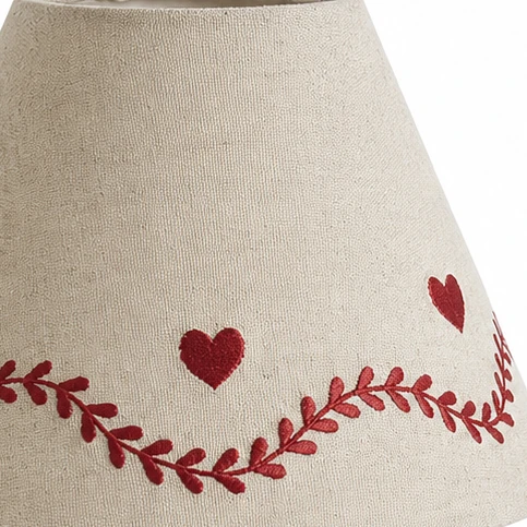Lampe à poser en bois coeur