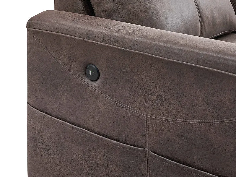 AUREON™ – BROWN LEATHER SOFA BED SECTIONAL WITH STORAGE – IF-9075