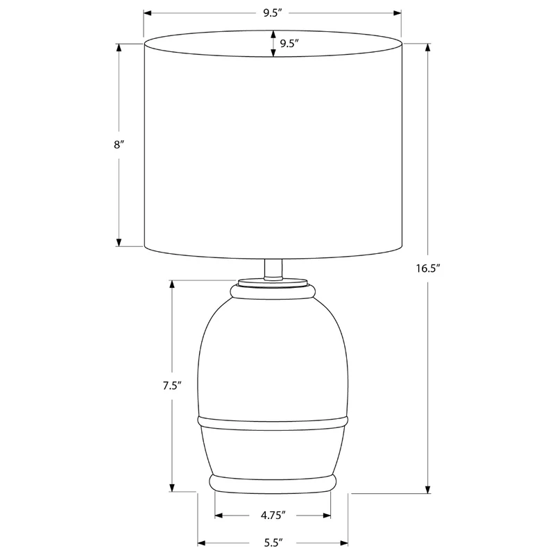 CALDERA SAND™ – CONTEMPORARY CREAM RESIN TABLE LAMP – I 9765