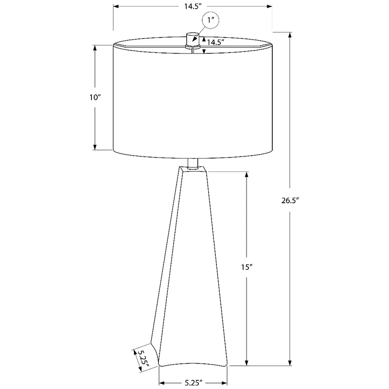 NERO APEX™ – MODERN TRIANGULAR TABLE LAMP – I 9726