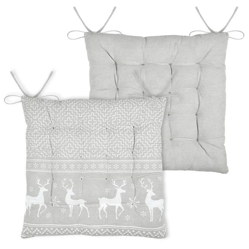 Galette de chaise ARBIN cerfs naturel