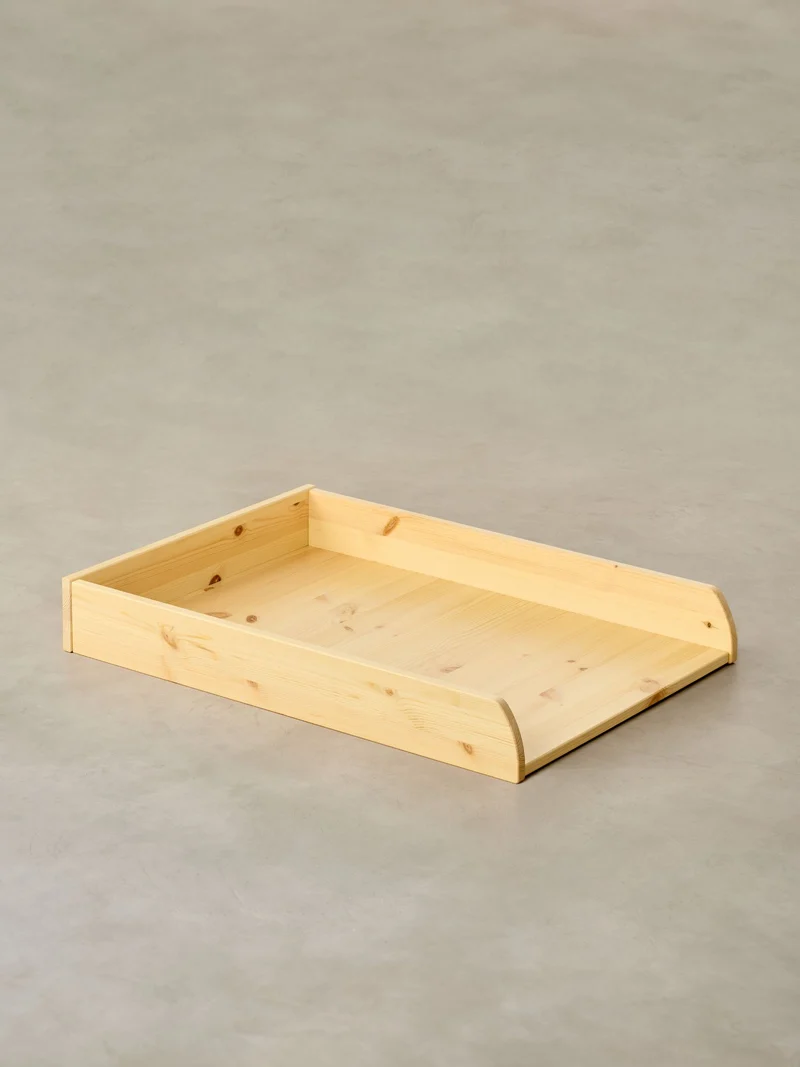 Plan à langer en bois naturel