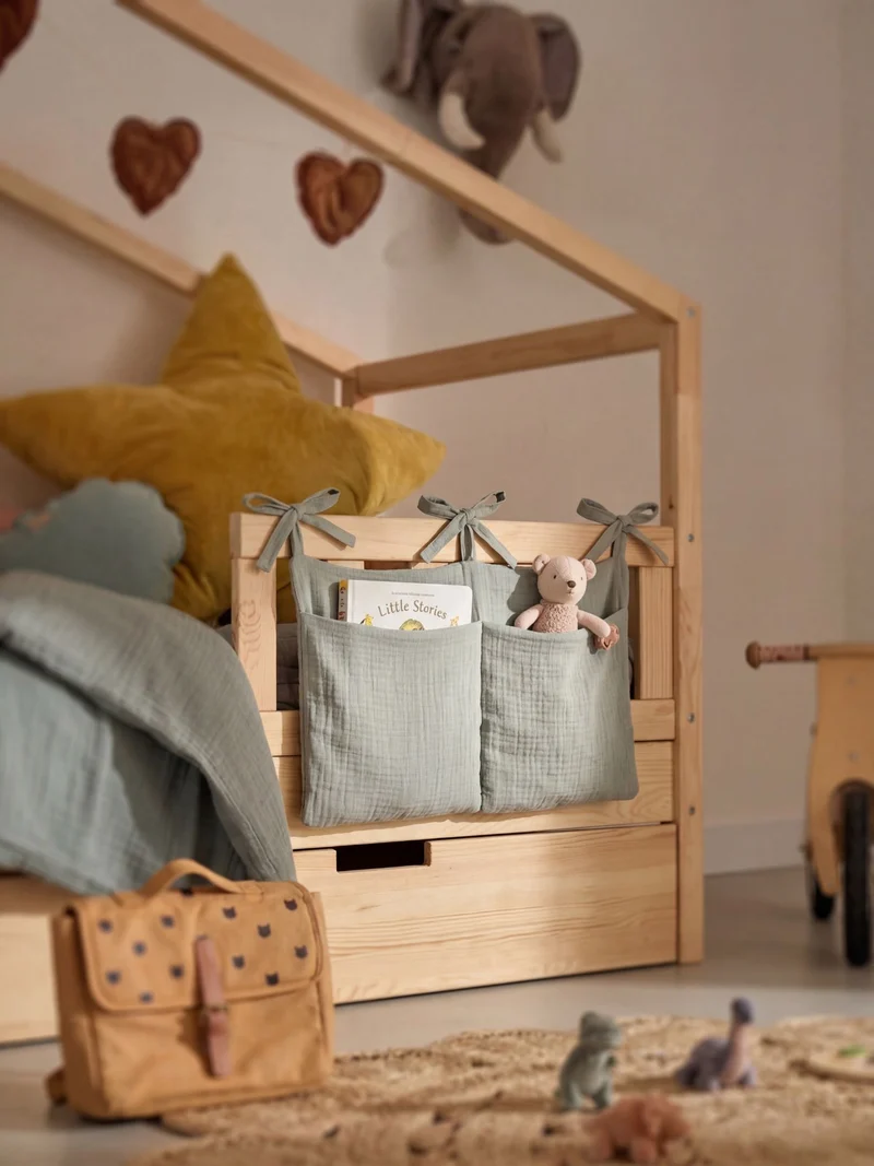 Pochette de lit en mousseline de coton