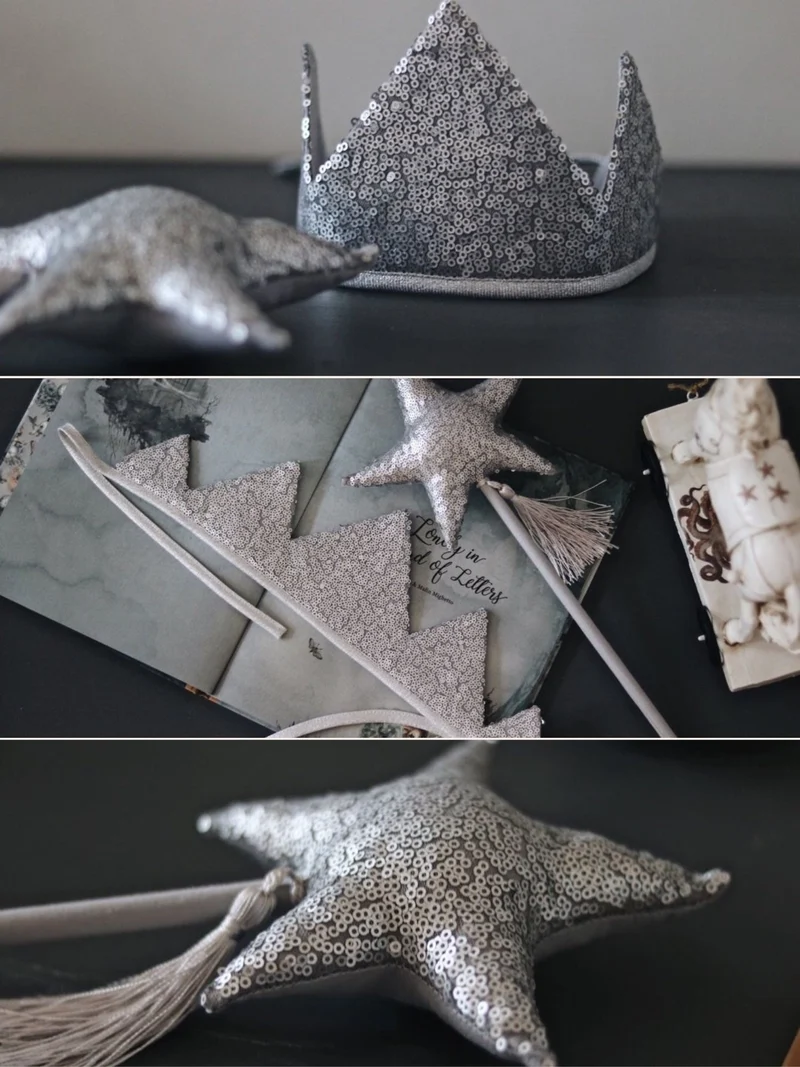 Couronne et baguette magique