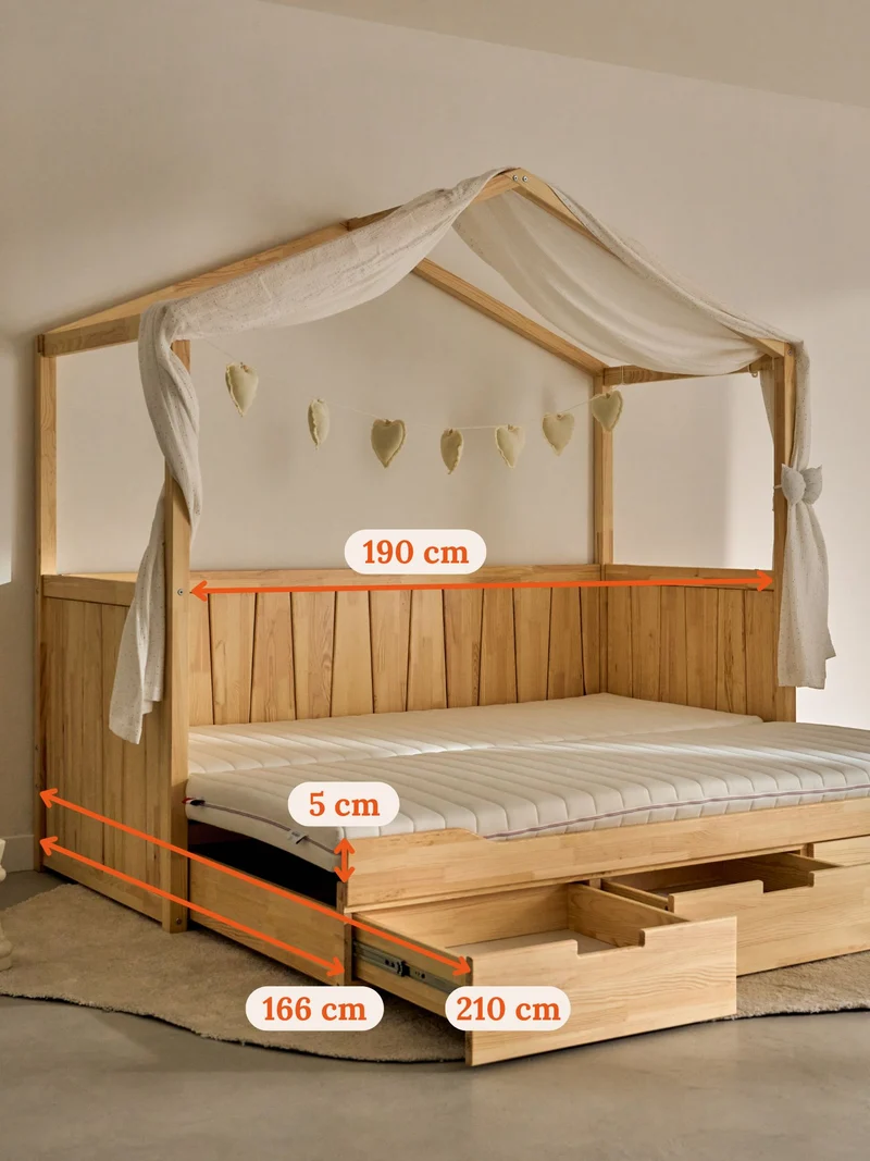 Lit cabane gigogne Calvi