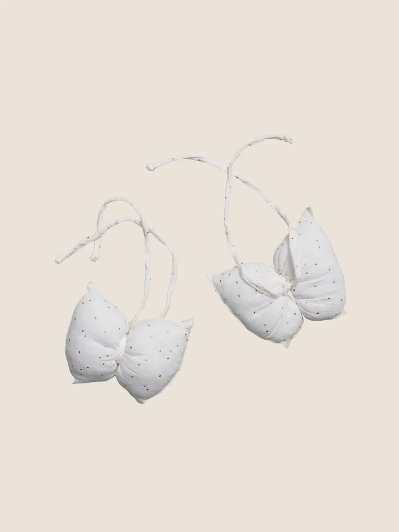 Embrasse de lit en mousseline de coton