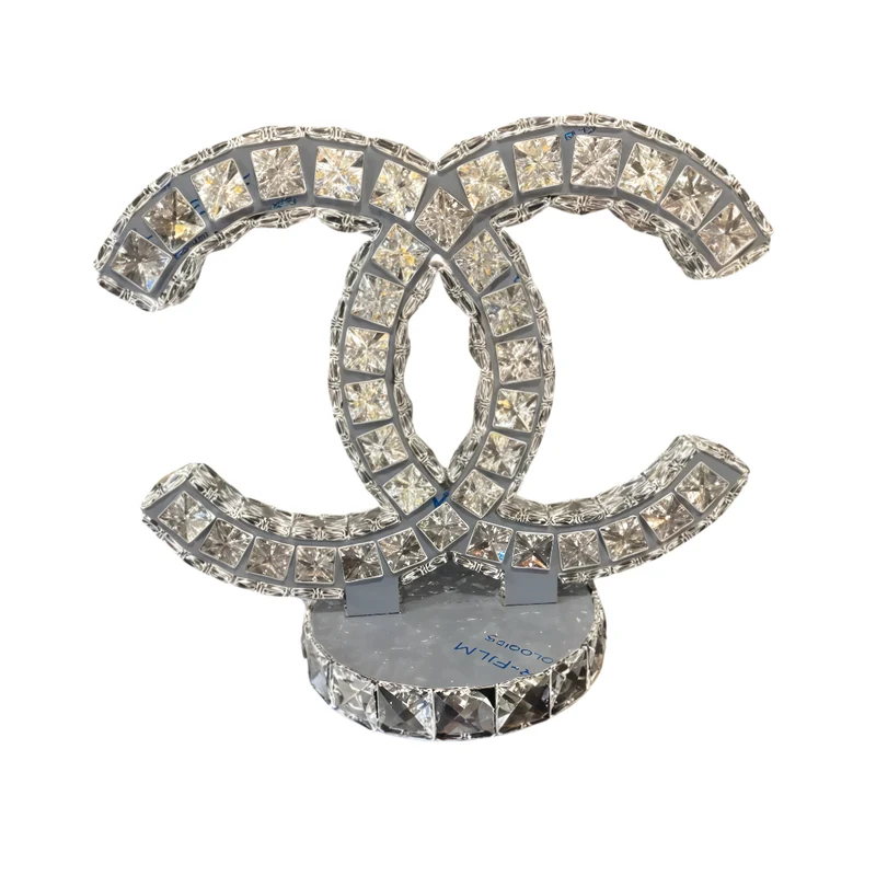 Chanel Double-C Crystal LED Table Lamp