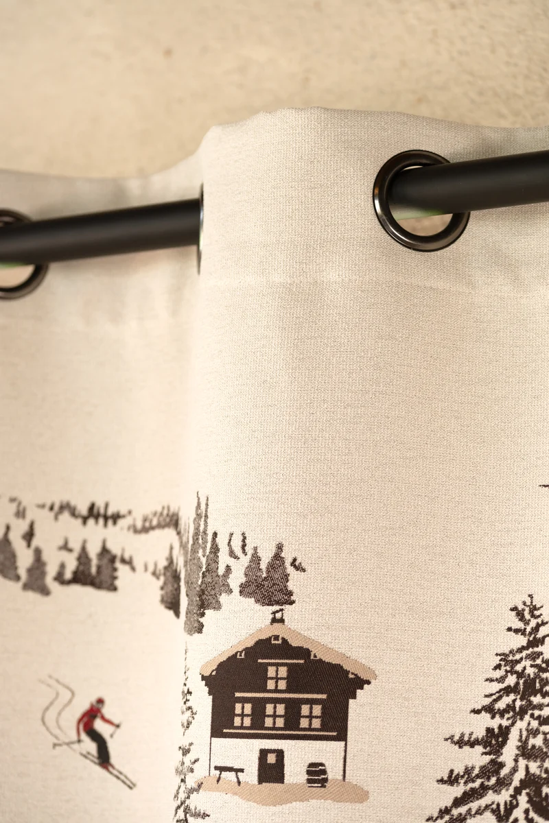 Rideau Chamonix Taupe 140x260