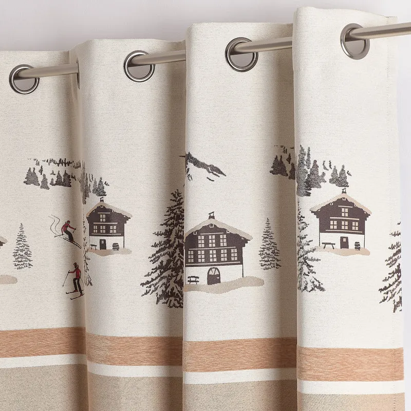 Rideau Chamonix Taupe 140x260