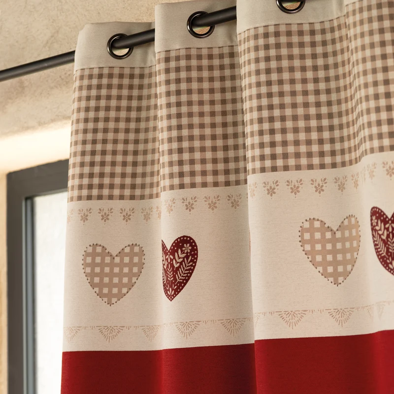 Rideau Ecrin Rouge 140x260