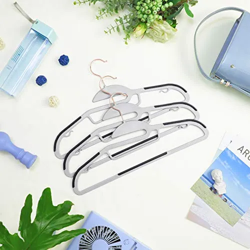 30 Cintres plastique gris
