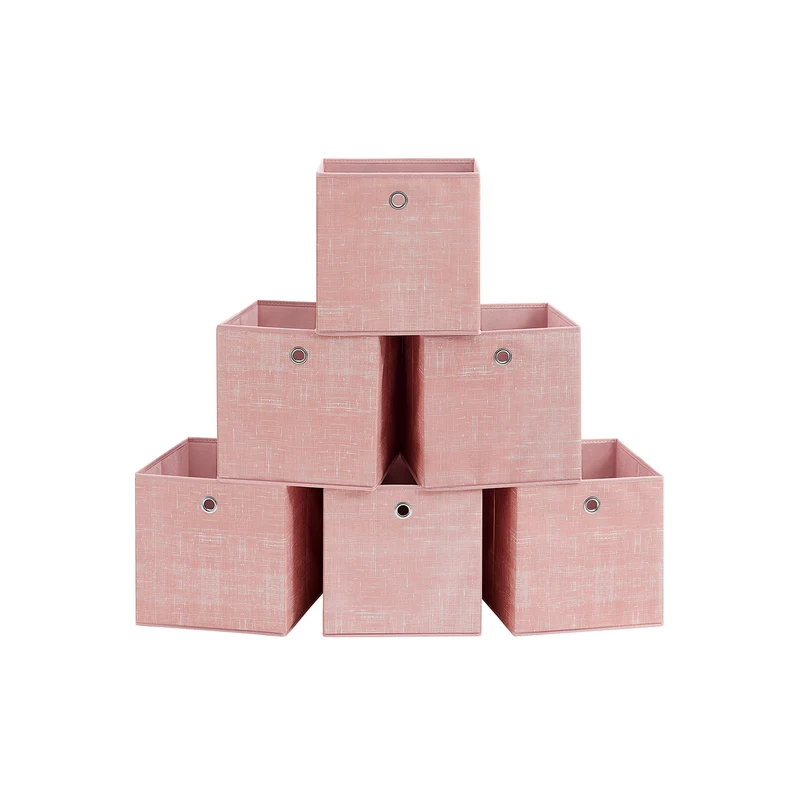 Boîte de rangement en tissu non-tissé pliable