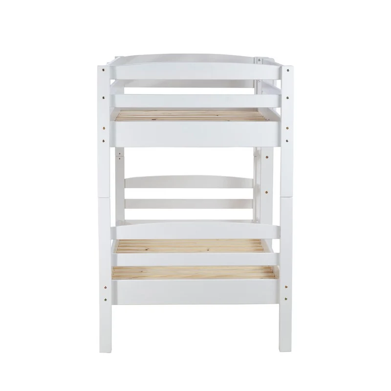 Lit superposé 80x190cm pin massif blanc KIRK