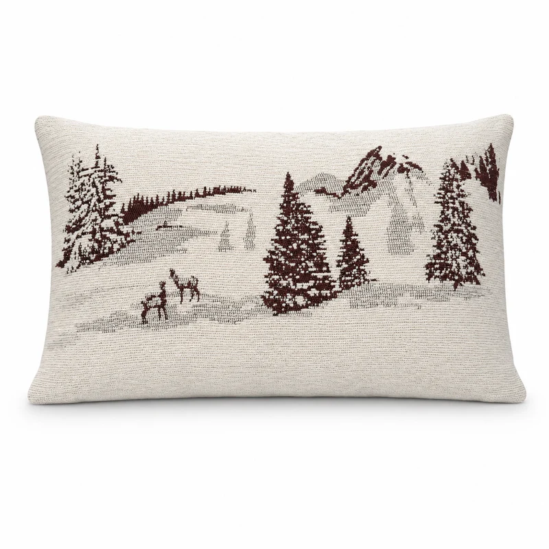 Coussin Neve Bordeaux