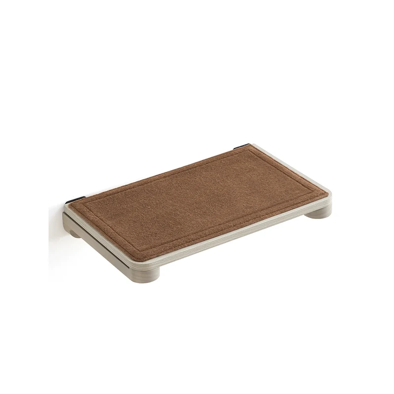 Étagère murale pour chat avec tapis en tissu