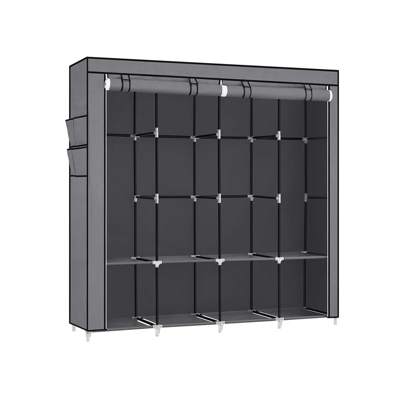 Armoire chambre en tissu avec 4 prochettes