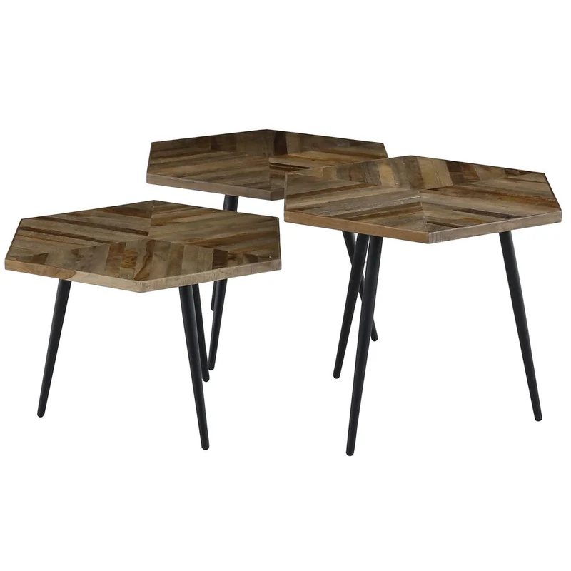 Tables basses hexagonales