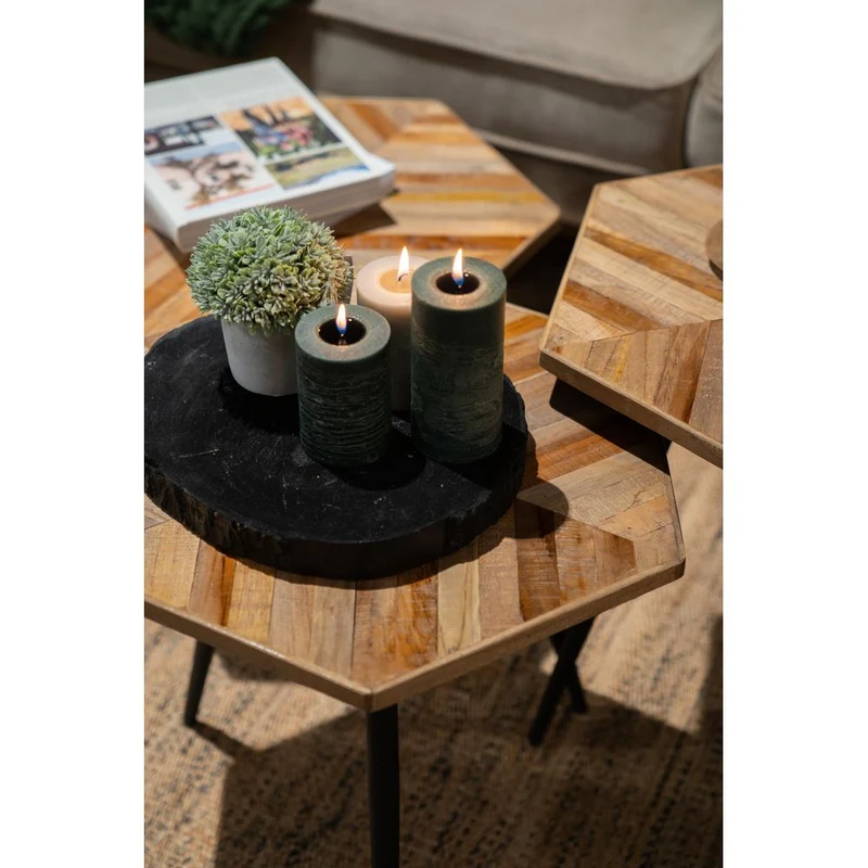 Tables basses hexagonales