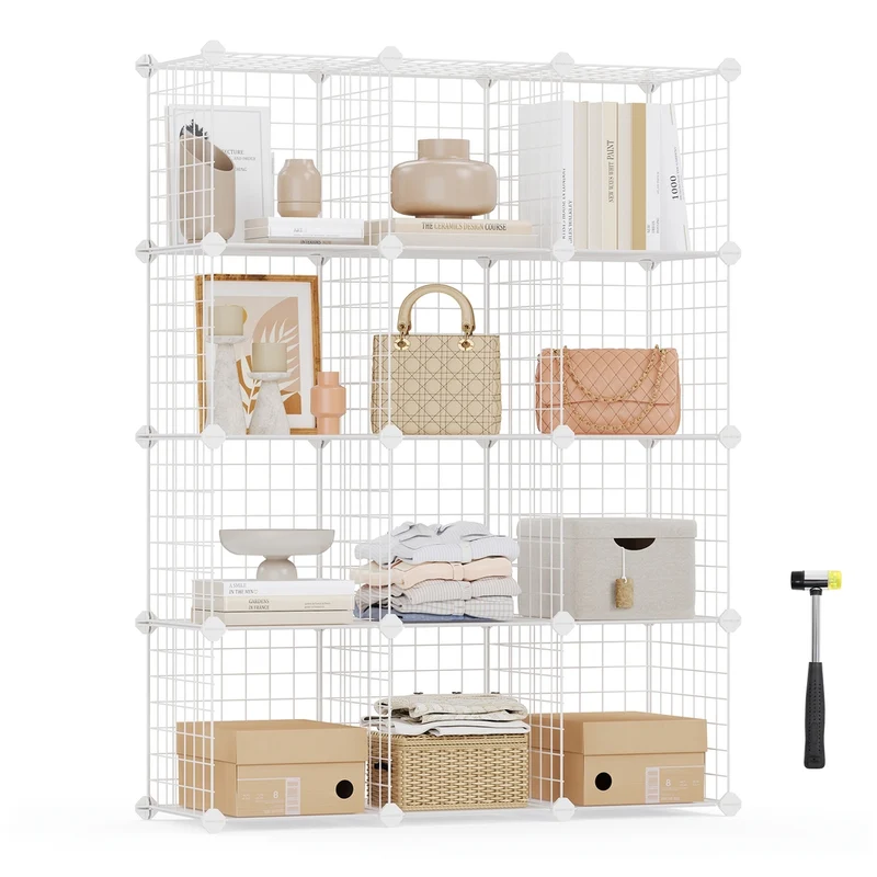 Armoire de rangement 12 compartiments