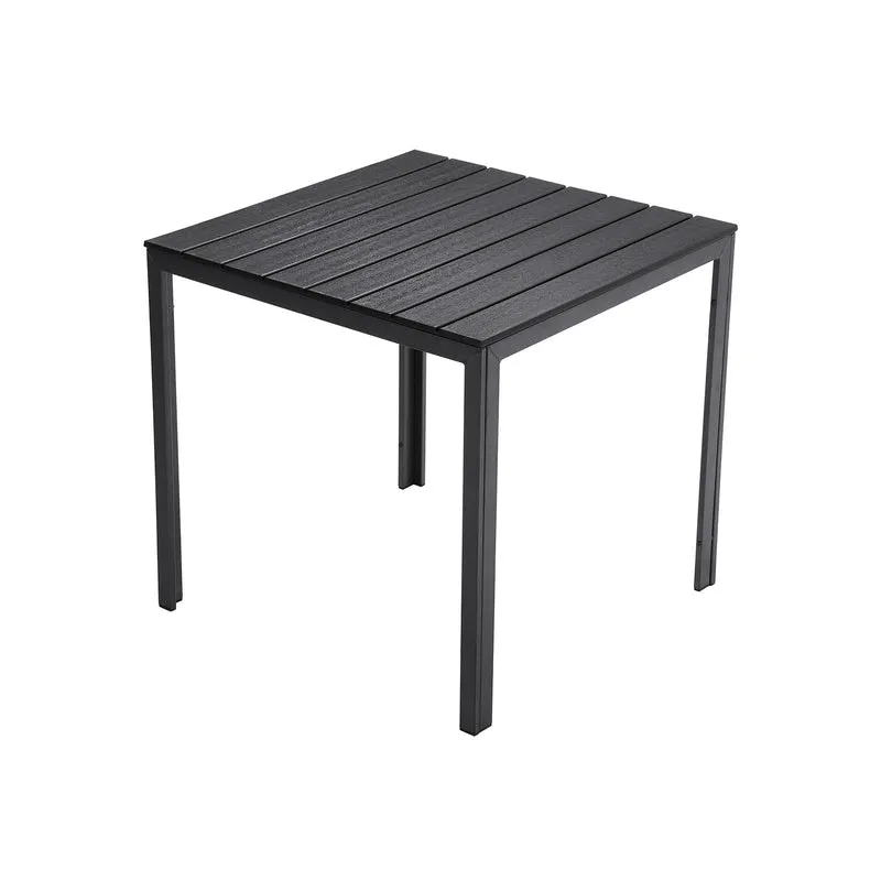 Table jardin noir