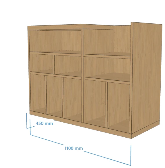 Meuble Vinyle sur mesure 1100