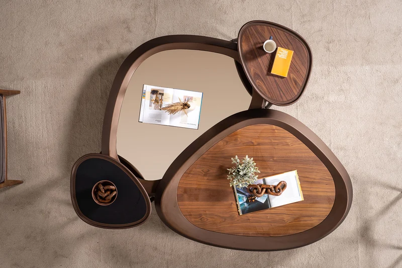 SUPRA- Table basse noyer