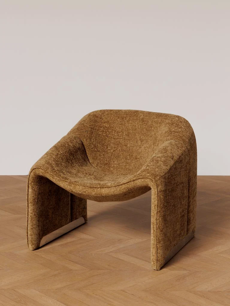 Fauteuil Tissu & Chrome Cosmopolitan