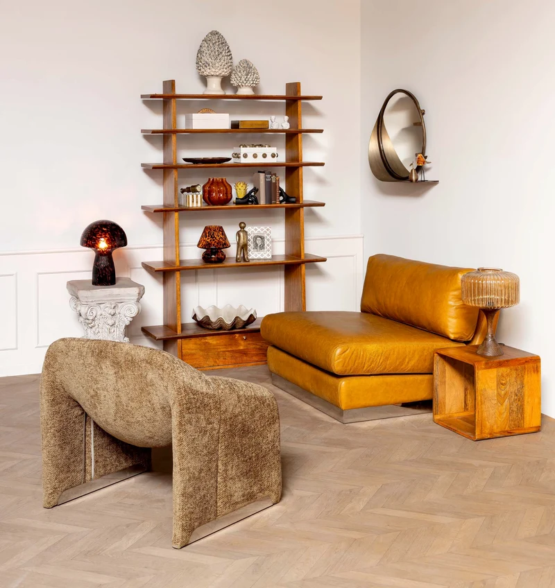 Fauteuil Tissu & Chrome Cosmopolitan