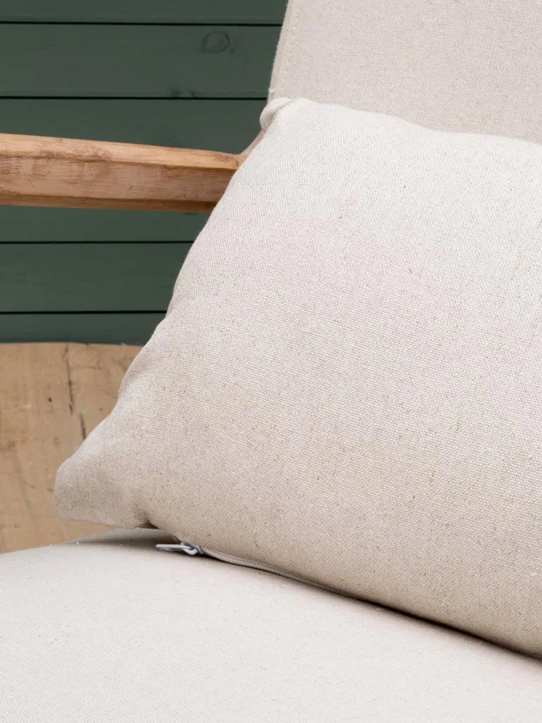 Fauteuil Beige Coton & Lin Chassepierre