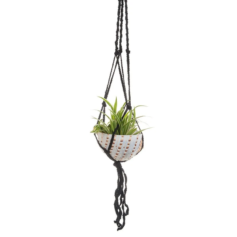 Macramé Shell Hanging Planter