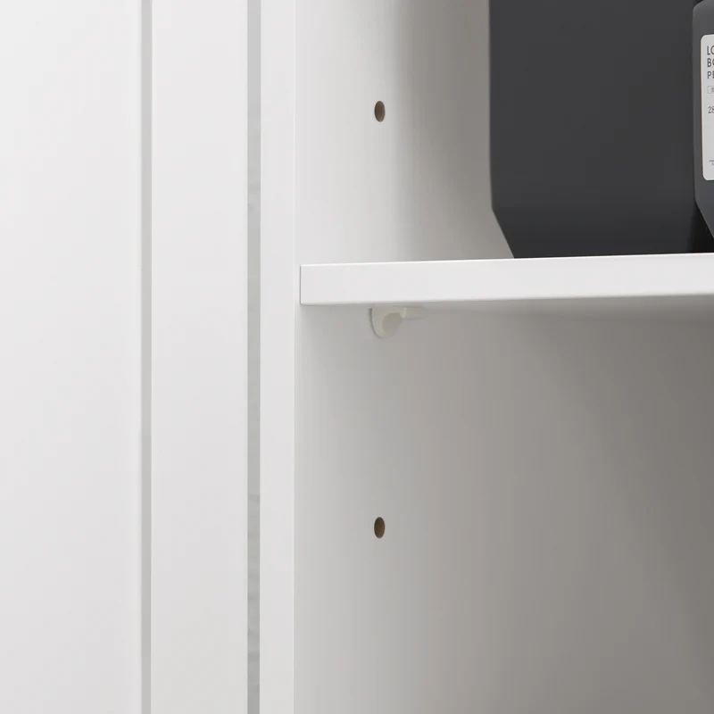 SoBuy BZR107-W Meuble de Rangement Salle de Bain, Meuble Demi-Colonne, Meuble Bas, Armoire Toilettes WC, Placard