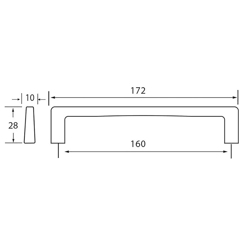 Poignée LIMIT R7205 gris métallisé 160 mm