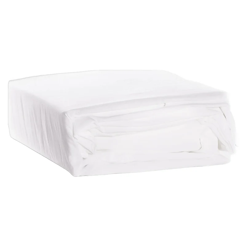 Ensemble de draps en microfibre blanc Grand / Très grand