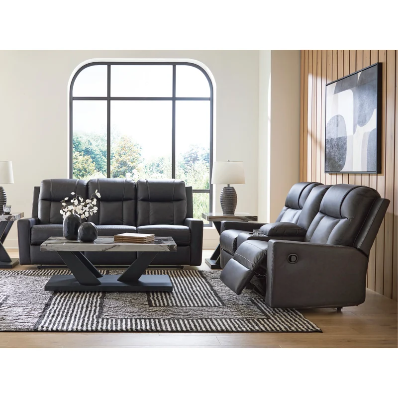 Sofa inclinable aspect cuir - Mackmenville