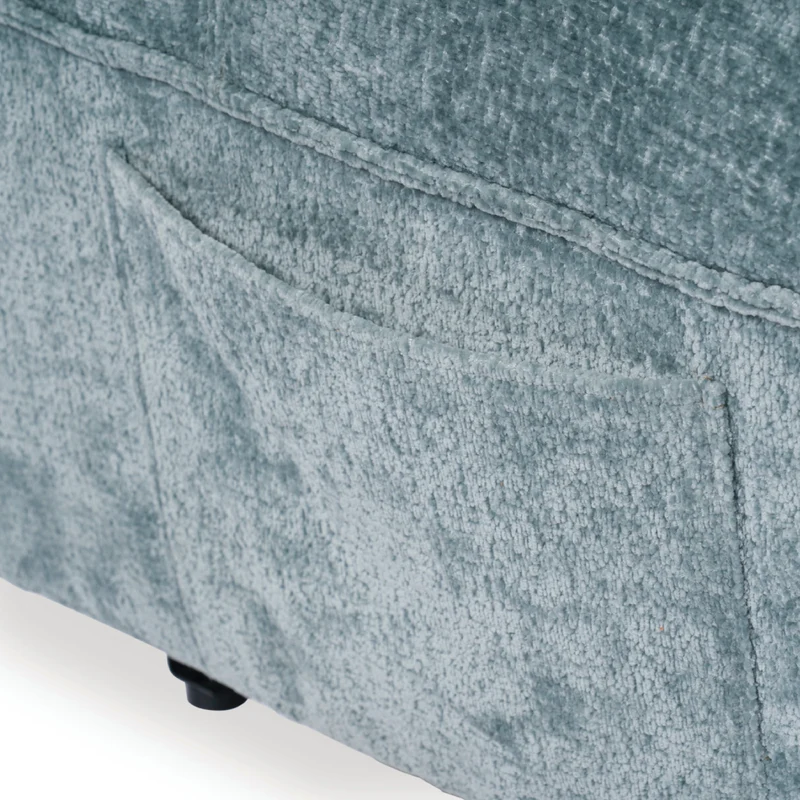 Fauteuil inclinable motorisé en tissu avec support flexible pour téléphone et chargeur sans fil - Burlyton