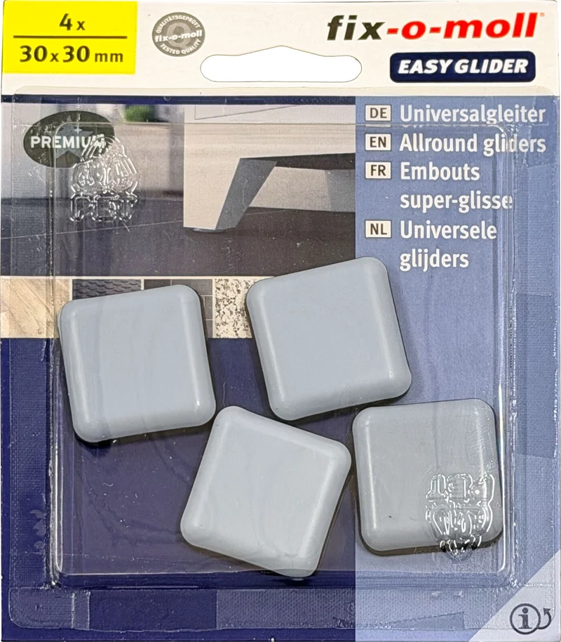 Fix-O-Moll Universalgleiter 5 mm / 30 x 30 mm 4 x Universalgleiter