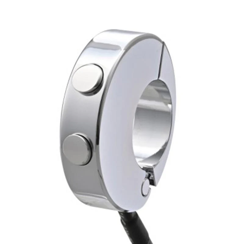 Commodo aluminium CNC 2 boutons pour compteurs Velona | Daytona