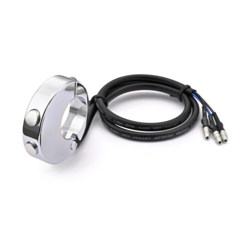 Commodo aluminium CNC 2 boutons pour compteurs Velona | Daytona