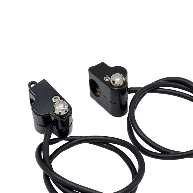 Paire de commodos en aluminium CNC universels 22 et 25 mm