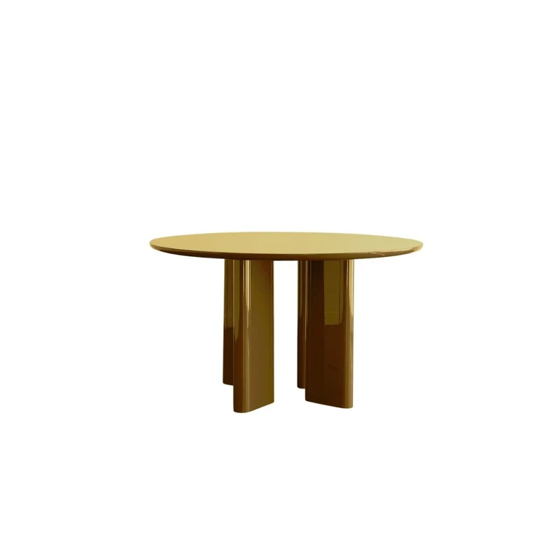 TABLE RONDE JOE - BOIS LAQUÉ