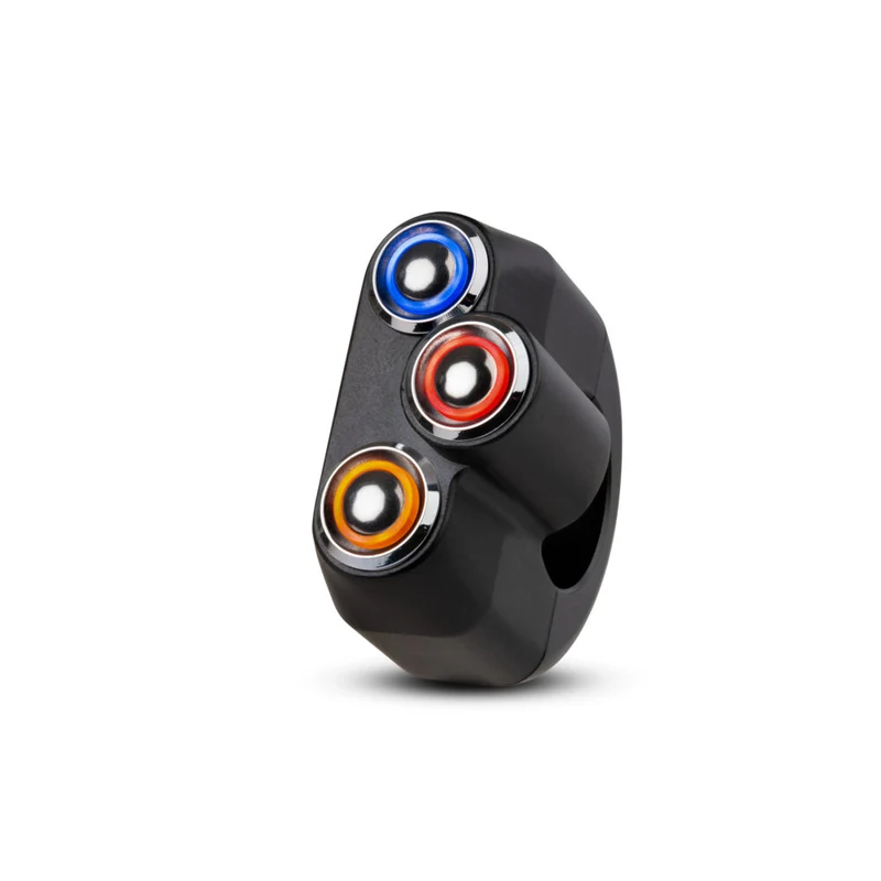 Commodo 3 boutons LED | Rebelmoto