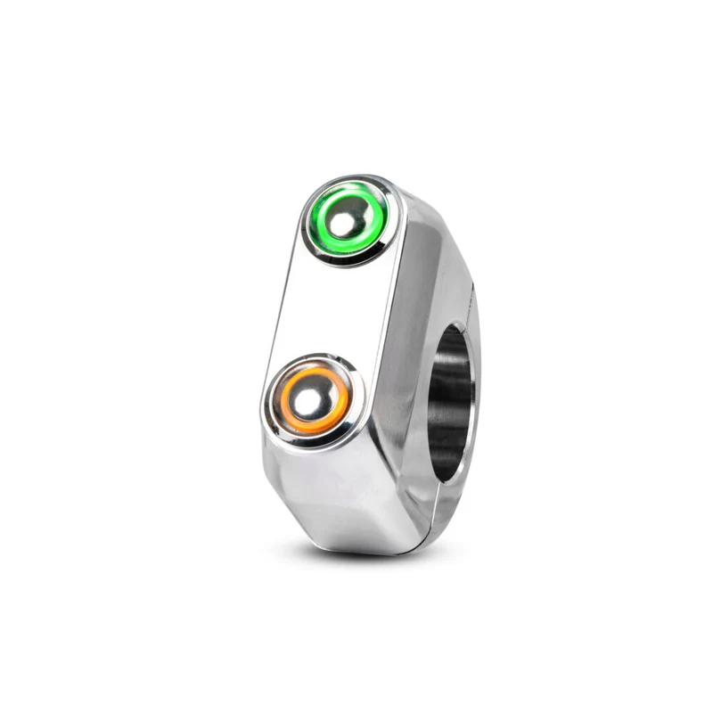 Commodo 2 boutons LED | Rebelmoto