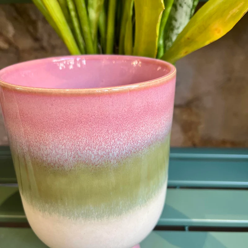 CACHE POT ROSE