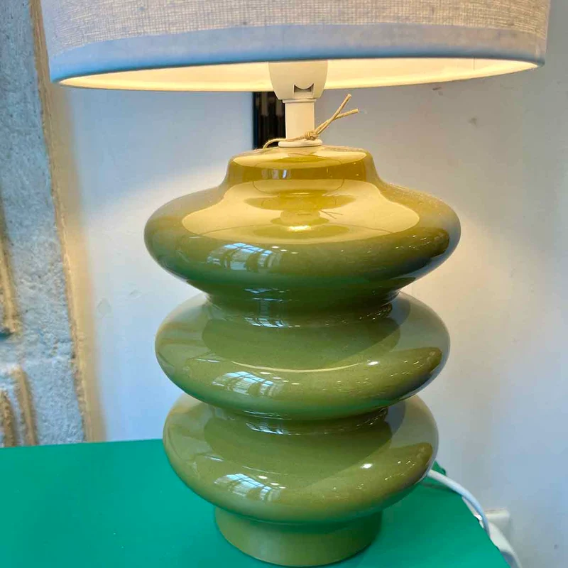 LAMPE À POSER VERTE