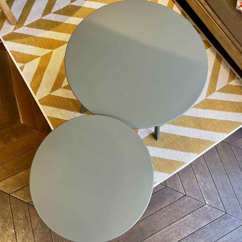 TABLE D'APPOINT MÉTAL VERT