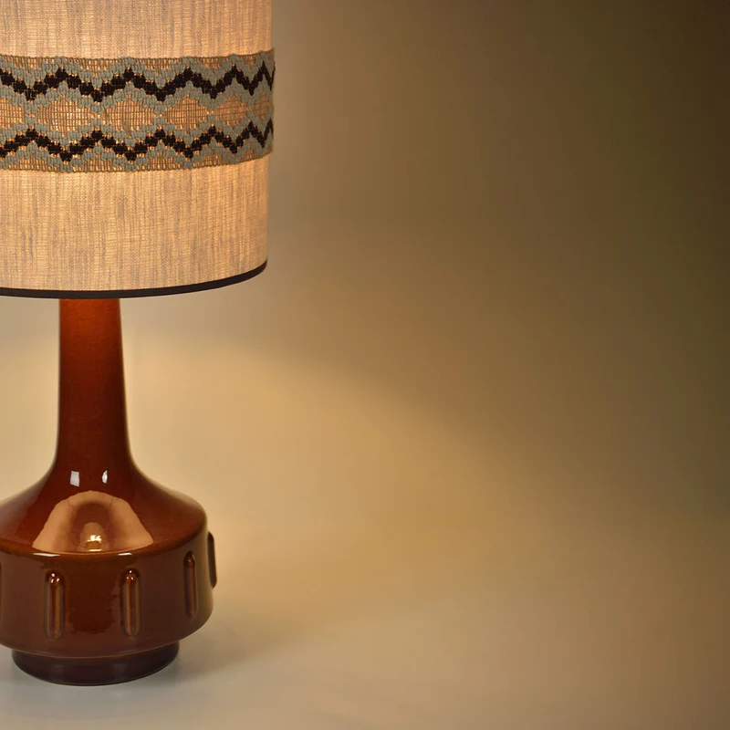 LAMPE À POSER JIMMY - BRUN/RUSTIC