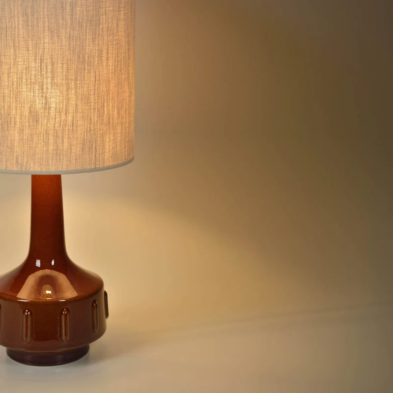 LAMPE À POSER JIMMY - BRUN