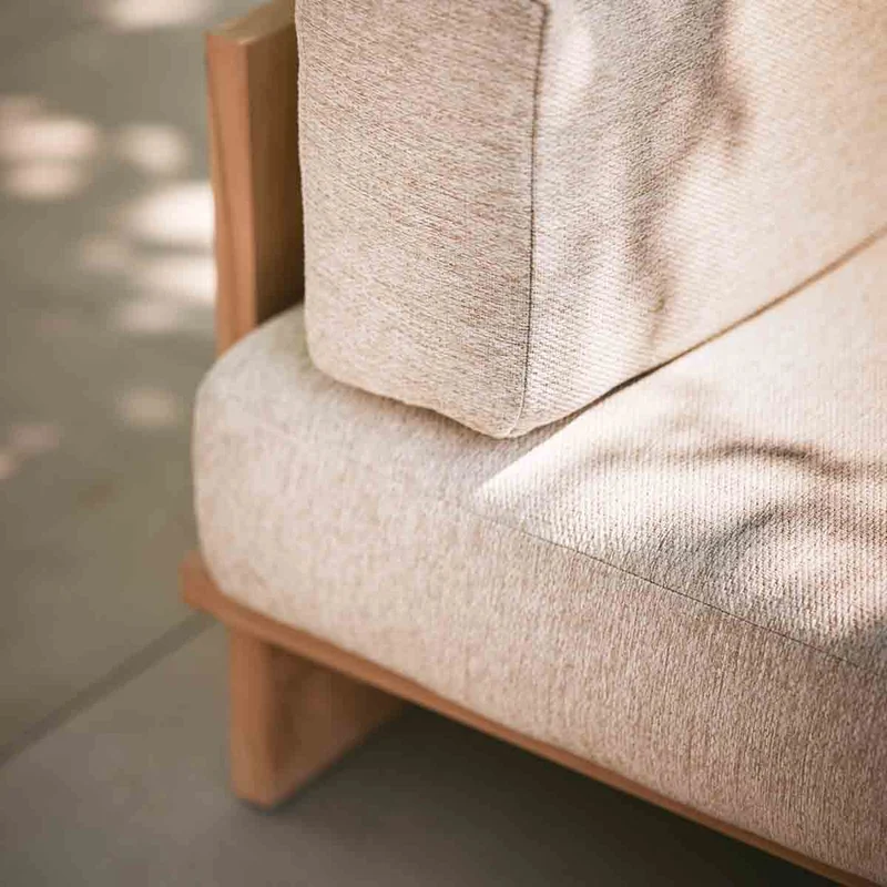 BANQUETTE D'EXTÉRIEUR TISSU BEIGE