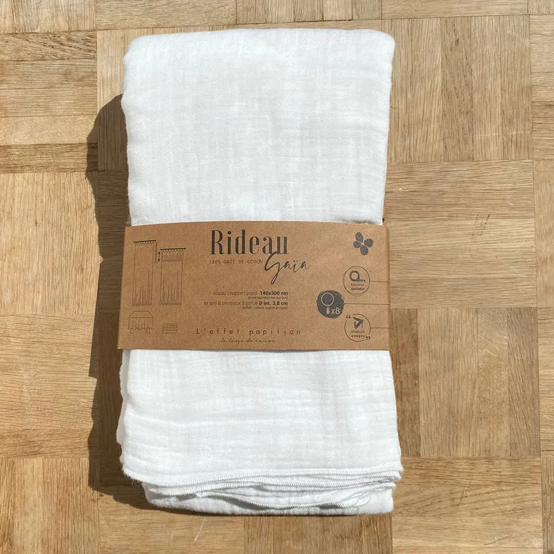 RIDEAU GAZE DE COTON AGRA