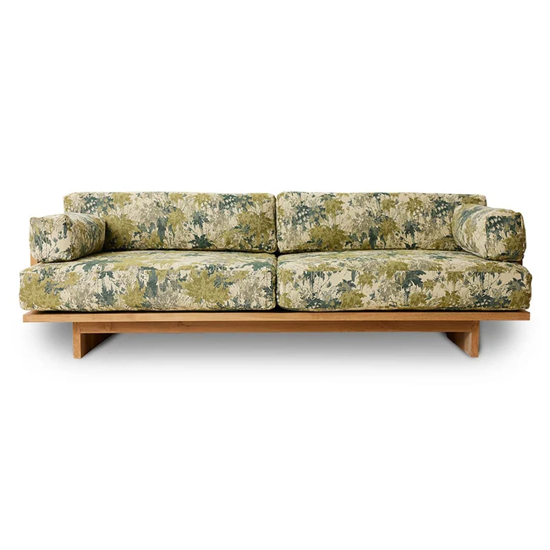 BANQUETTE D'EXTÉRIEUR TISSU FLEURI